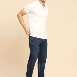 LOVEGEN Men Slim Fit Clean Look Stretchable Cotton Jeans image 3
