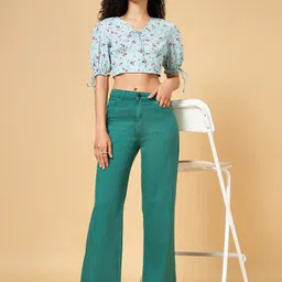YU by Pantaloons Women Flared High-Rise Clean Look jeans image 5