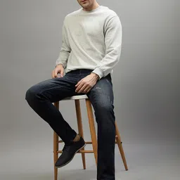 LINDBERGH Men Straight Fit Low Distress Light Fade Stretchable Jeans image 5