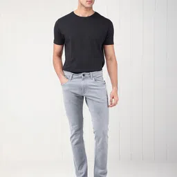 RARE RABBIT Men Velles Slim Fit Mid-Rise Cotton Jeans image 4