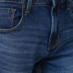 SPYKAR Men Slim Fit Light Fade Clean Look Cropped Stretchable Jeans image 2