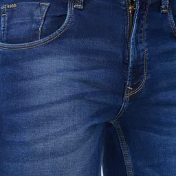 SPYKAR Men Bootcut Heavy Fade Clean Look Stretchable Jeans image 5