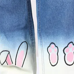 Naughty Ninos Girls Original Mid-Rise Clean Look Embroidered Cotton Jeans image 5