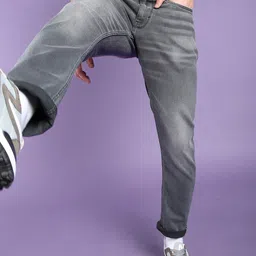 Flying Machine Mid Rise Slash Slim Tapered Fit Selvage Jeans-picture-40