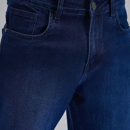 Harvard Navy Blue Men Jean Slim Fit Clean Look Light Fade Stretchable Jeans image 2