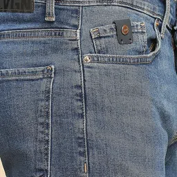 LOVEGEN Men Slim Fit Light Fade Clean Look Non Stretchable Cotton Jeans image 2