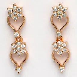 NVR Gold-Plated American Diamond-Studded Jewellery Set image 4