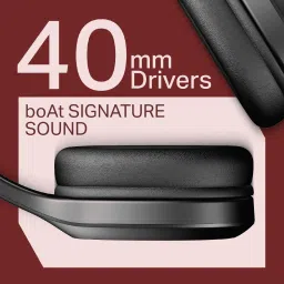 boAt Rockerz 412 Bluetooth Headphone with Mic (60 Hours Playback, Over Ear, Active Black)q image 4