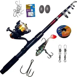 g r fishing Spinning Rod - Lightweight Sensitive Fishing Rod, Tournament Quality Spinning Fishing Rod | Fishing Chain Set 2 by 2 Set image 1