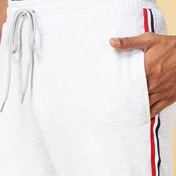 Ajile by Pantaloons Men Grey Melange Solid Slim-Fit Jogger image 4