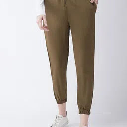 The Roadster Lifestyle Co. Women Solid Regular Length Straight Joggers-picture-22