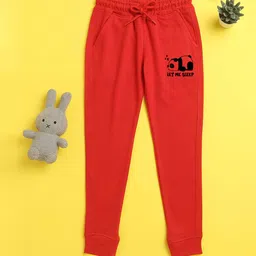 NUSYL Kids Red Animal printed Joggers-picture-12