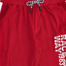 YU by Pantaloons Boys Typography Printed Pure Cotton Joggers image 4