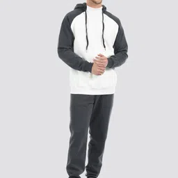 ONEWAY Men Solid Mid Rise Cotton Fleeced Joggers image 3