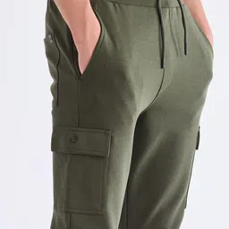 Red Flame Men Stretchable Pure-Cotton Joggers image 5