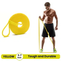 Fitness Scout Resistance Band for Workout for Men and Women Resistance Band Set & Exercise Band for Chin Ups, Stretching Pull Up Bands for Home Gym Exercise (Pack of 1) Yellow image 2