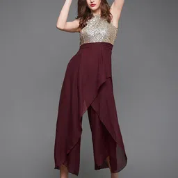 Miss Chase Embellished Ruffles Sleeveless Basic Jumpsuit image 3