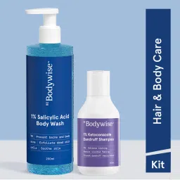 Be Bodywise 1% Salicylic Acid Body Wash & Anti Dandruff Shampoo for Clear Skin & Flake Free Hair-image-14