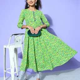 all about you Women Floral Printed Kurta-image-20