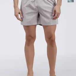SPORTO Men Pack Of 2 Checked Mid-Rise Cotton Boxers SP-BOX-509-ECYBCK-LGBCK-M-2P-image-1
