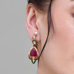 Beryachi Raniya Kundan Necklace Set image 3