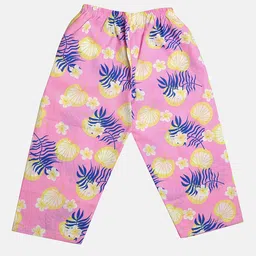 TINY HUG Boys Pink & Blue Printed Night suit image 4