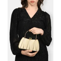 Lavie Womens Gold Star Framed Clutch with Detachable Strap (S) image 1