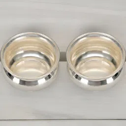 Sigaram 2-Pcs Grey Textured Bharani Cups image 5