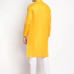 DEVOILER Ethnic Motifs Printed Band Collar Kurta image 2