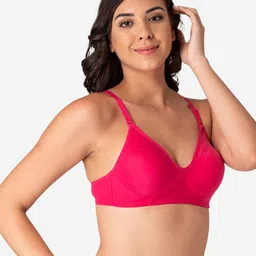 KOMLI Pink T-shirt Full Coverage Bra-K-990-3PC-DPK image 5