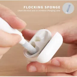 Cleaning Pen for Earpods | 4-in-1 Soft Brush Cleaning Kit for Earpods | Multifunctional Bluetooth Earbuds Cleaning Pen | Electronics Cleaner Tools Kit - (Pack of 1, White) image 4