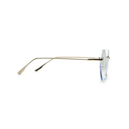 HASHTAG EYEWEAR Clear Lens Hexagonal Rimless Casual Unisex Computer Glass - VS 5100-K Gold (46) image 3