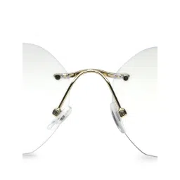 HASHTAG EYEWEAR Clear Lens Hexagonal Rimless Casual Unisex Computer Glass - VS 5100-K Gold (46) image 4
