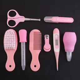 SYGA Pink 10 Pcs Newborn Baby Grooming Kit image 2