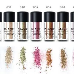 COSLUXE IMAGIC Professional Glitter Eyeshadow Metallic Loose Powder Pigment 2G (P2 - Blinding) Semi-Matte Finish image 4