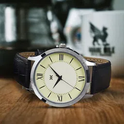 Killer Men Brass Dial & Leather Straps Analogue Watch KLMO64D-picture-23