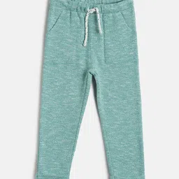 MINI KLUB Infant Boys Sea Green Textured Track Pants-picture-35