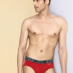 XYXX Men Pack Of 3 Logo Printed Basic Briefs XYBRF3PCKN850 image 3