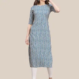 7threads KALINI Women Pack Of 6 Ethnic Motifs Printed Crepe Kurta image 2