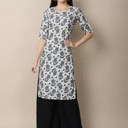 7threads KALINI Women Pack Of 6 Printed Summer Sheers Crepe Kurta image 3