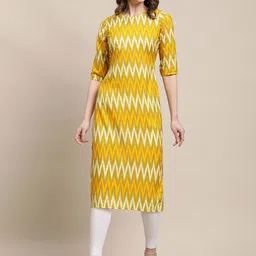 7threads KALINI Women Pack Of 6 Multicoloured Ethnic Motifs Printed Summer Sheers Crepe Kurta image 5