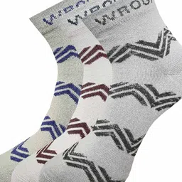WROGN Men Pack Of 3 Patterned Ankle-Length Socks-image-85
