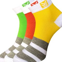 WROGN Men Pack Of 3 Patterned Ankle-Length Socks-picture-27