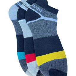 WROGN Men Pack Of 3 Colourblocked Ankle-Length Socks-picture-6