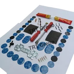 TRT Greno Quick Repair Cycle Tubular tyre 'Burst and Puncture' Repairing Complete kit and Tool of 60 Piece in Box image 5