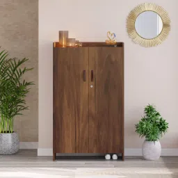 Brooklyn Engineered Wood Shoe Rack In Brown Maple Finish-image-91