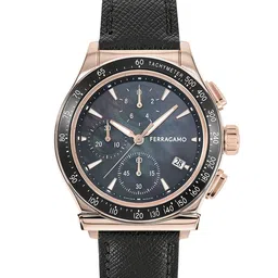 Ferragamo Unisex Brass Dial & Leather Straps Analogue Watch SFKW00123-picture-22