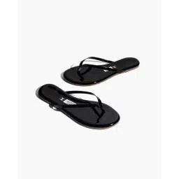 IRUSSH Memory Foam Lolita Glossy Patent Black Flat image 1