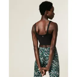 Marks & Spencer Medium Support Non Wired Sports Bra - Black image 4