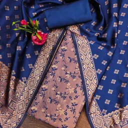 KALINI Woven Design Unstitched Dress Material-picture-29